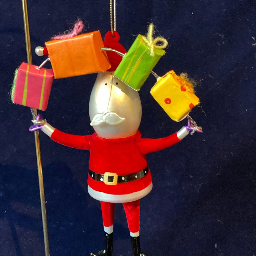 Vintage Santa Juggling Gifts Ornament by AMC